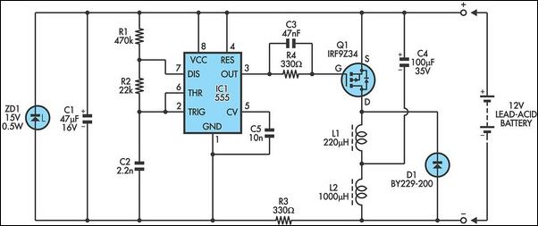 Lead Acid Battery Charger Desulfator Circuit